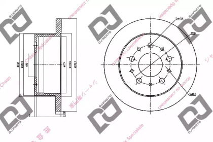 Тормозной диск DJ PARTS BD1516